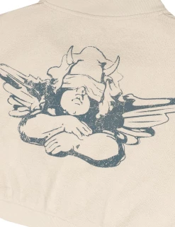 BOYS LIE X Locked In Henley Cropped Crewneck -Boys Lie Sales Store 407A0117copy2