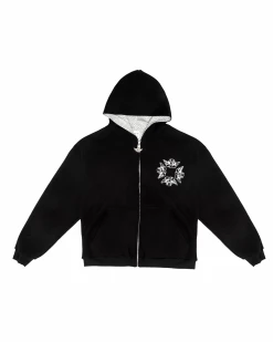 BOYS LIE X Up In Smoke Zip-Up Boyfriend Hoodie -Boys Lie Sales Store 407A2397