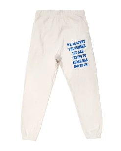 BOYS LIE X Eggshell 1-800 Reunion Sweatpants -Boys Lie Sales Store 407A2478