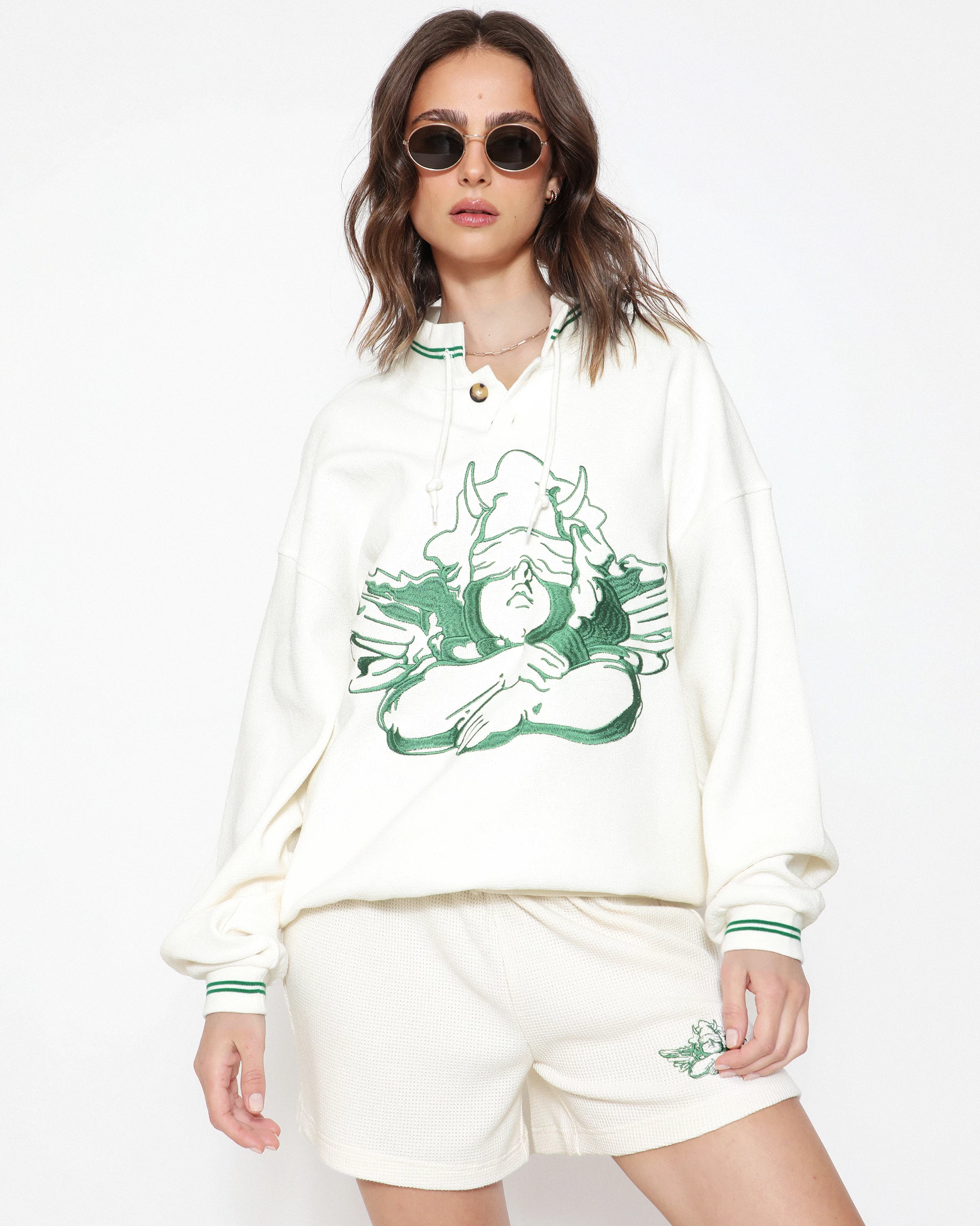 BOYS LIE X Cherub University Henley Crewneck 4 BOYS LIE X Cherub University Henley Crewneck - Image 2