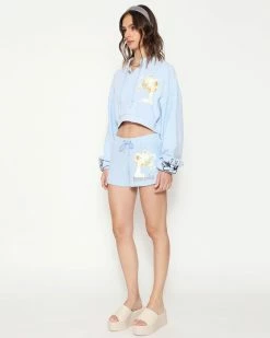 BOYS LIE X Perpetual Feelings V2 Henley Cropped Crewneck -Boys Lie Sales Store 4O7A0368