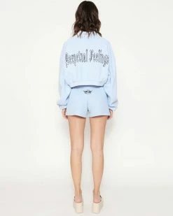 BOYS LIE X Perpetual Feelings V2 Henley Cropped Crewneck -Boys Lie Sales Store 4O7A0370