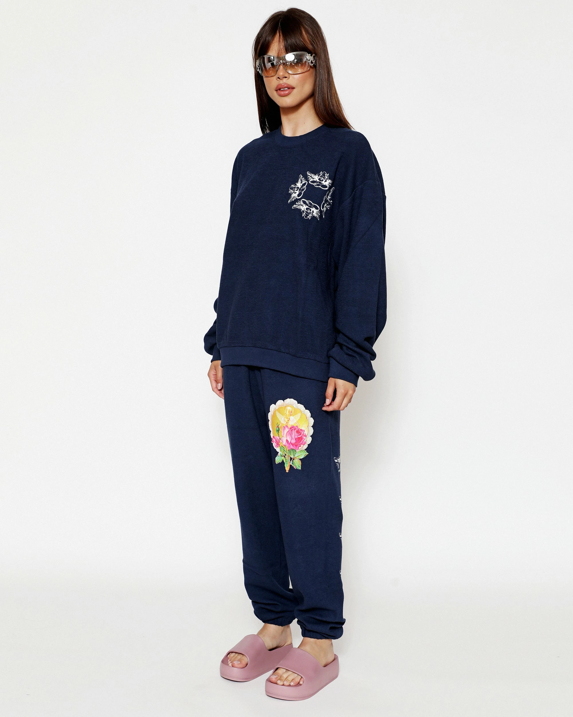 BOYS LIE X Navy Room To Grow Crewneck 5 BOYS LIE X Navy Room To Grow Crewneck - Image 3