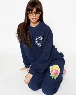 BOYS LIE X Navy Room To Grow Sweatpants -Boys Lie Sales Store 4O7A0649