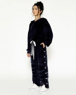 BOYS LIE X Velour Hoodie Crop -Boys Lie Sales Store 4O7A1072r