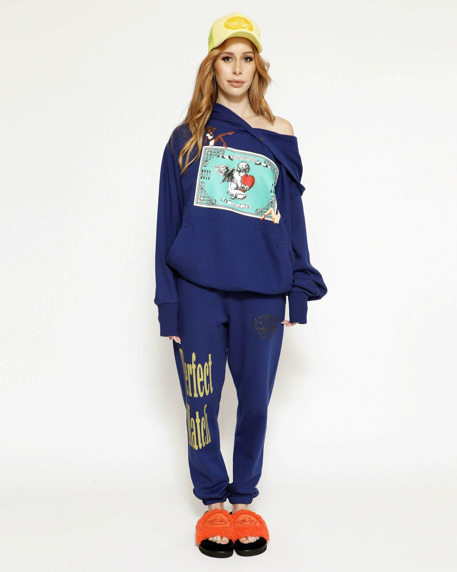 BOYS LIE X Navy Perfect Match Remix Sweatpants 6 BOYS LIE X Navy Perfect Match Remix Sweatpants - Image 4