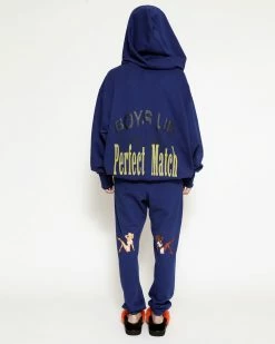 BOYS LIE X Navy Perfect Match Remix Hoodie -Boys Lie Sales Store 4O7A1377copy