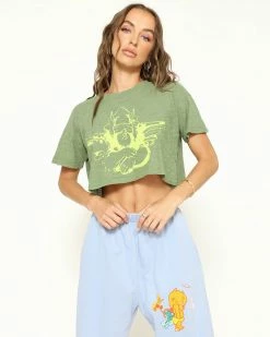 BOYS LIE X Talk To The Hand Cropped Baby Tee