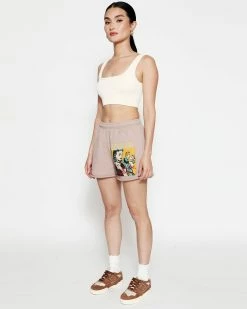 BOYS LIE X Taupe Don't Say It Darling Frankie Shorts -Boys Lie Sales Store 4O7A2891