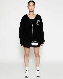 BOYS LIE X Up In Smoke Zip-Up Boyfriend Hoodie -Boys Lie Sales Store 4O7A2953