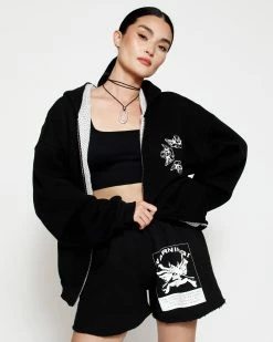 BOYS LIE X Up In Smoke Zip-Up Boyfriend Hoodie -Boys Lie Sales Store 4O7A2965rcopy b3c359b2 2861 4eb6 bb68 f7beb8c0cb5d