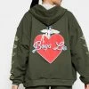 BOYS LIE X On The Edge Zip-Up Boyfriend Hoodie -Boys Lie Sales Store 4O7A3007