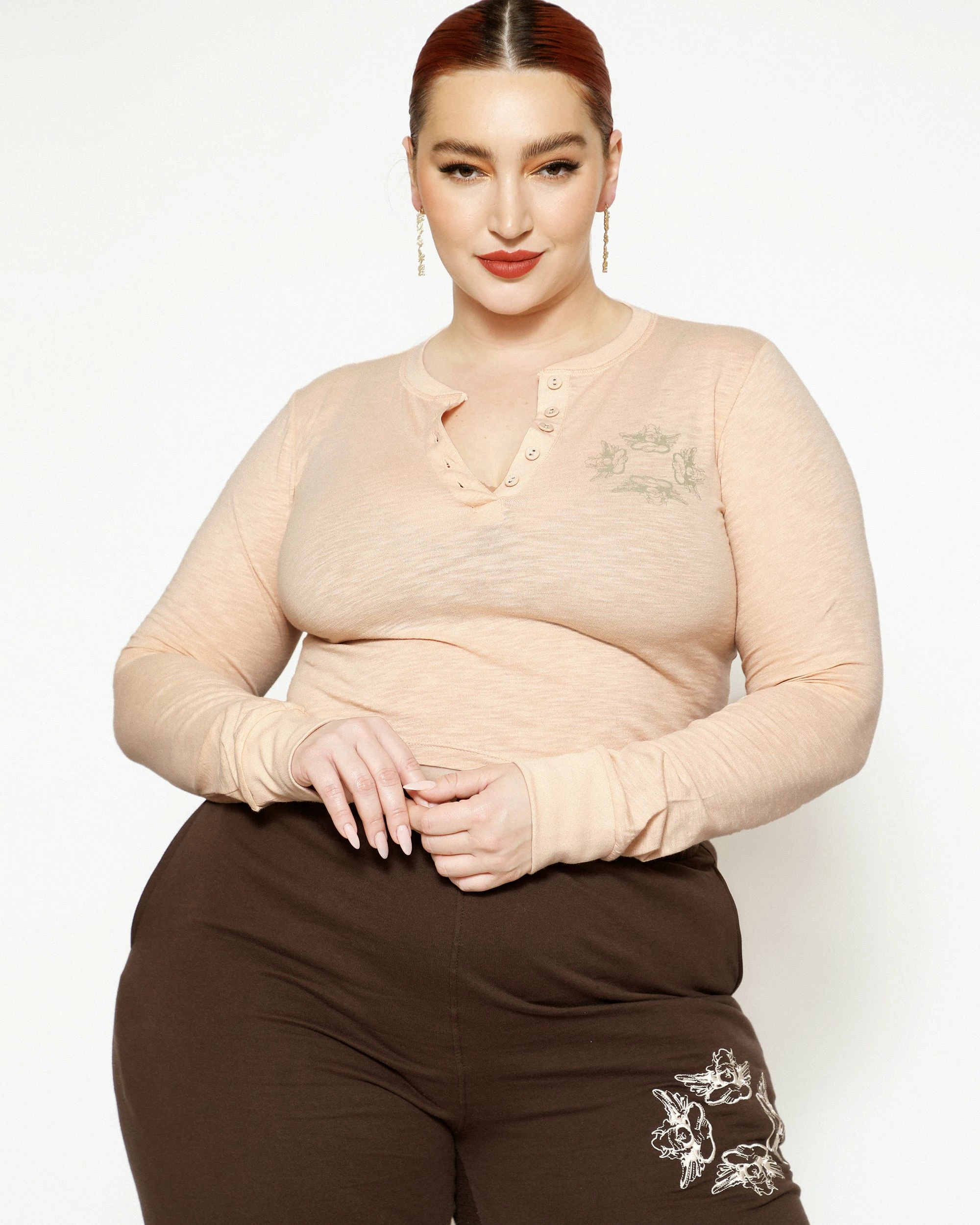 BOYS LIE X Eyes Wide Shut Crop Henley 6 BOYS LIE X Eyes Wide Shut Crop Henley - Image 4