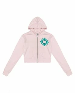 BOYS LIE X Sorry Siren Pink Zip-Up Hoodie -Boys Lie Sales Store 4O7A4260rcopy