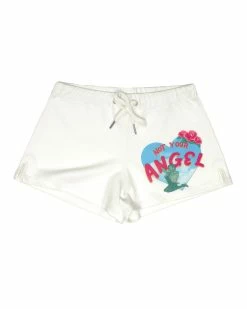 BOYS LIE X Sorry Siren Cream Ribbed Shorts -Boys Lie Sales Store 4O7A4295rbcopy