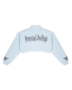 BOYS LIE X Perpetual Feelings V2 Henley Cropped Crewneck -Boys Lie Sales Store 4O7A4546r2copy2