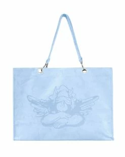 BOYS LIE X Baby Blue Velour Tote