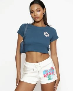 BOYS LIE X Sorry Siren Cream Ribbed Shorts -Boys Lie Sales Store 4O7A8048bcopy