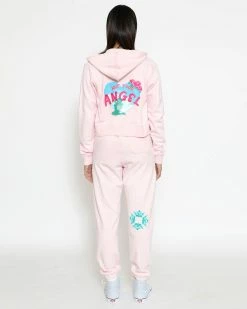 BOYS LIE X Sorry Siren Pink Zip-Up Hoodie -Boys Lie Sales Store 4O7A8307