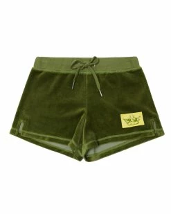 BOYS LIE X Olive Velour Shorts -Boys Lie Sales Store 4O7A8522r2copy