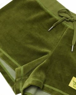 BOYS LIE X Olive Velour Shorts -Boys Lie Sales Store 4O7A8525r2copy