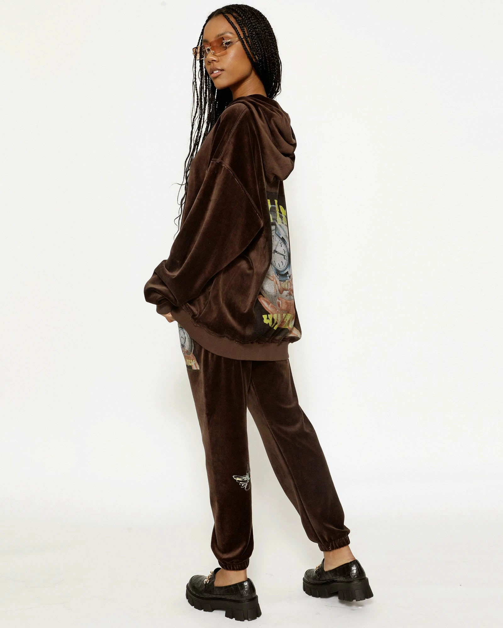 BOYS LIE X Time Will Tell Velour Sweatpants 4 BOYS LIE X Time Will Tell Velour Sweatpants - Image 2