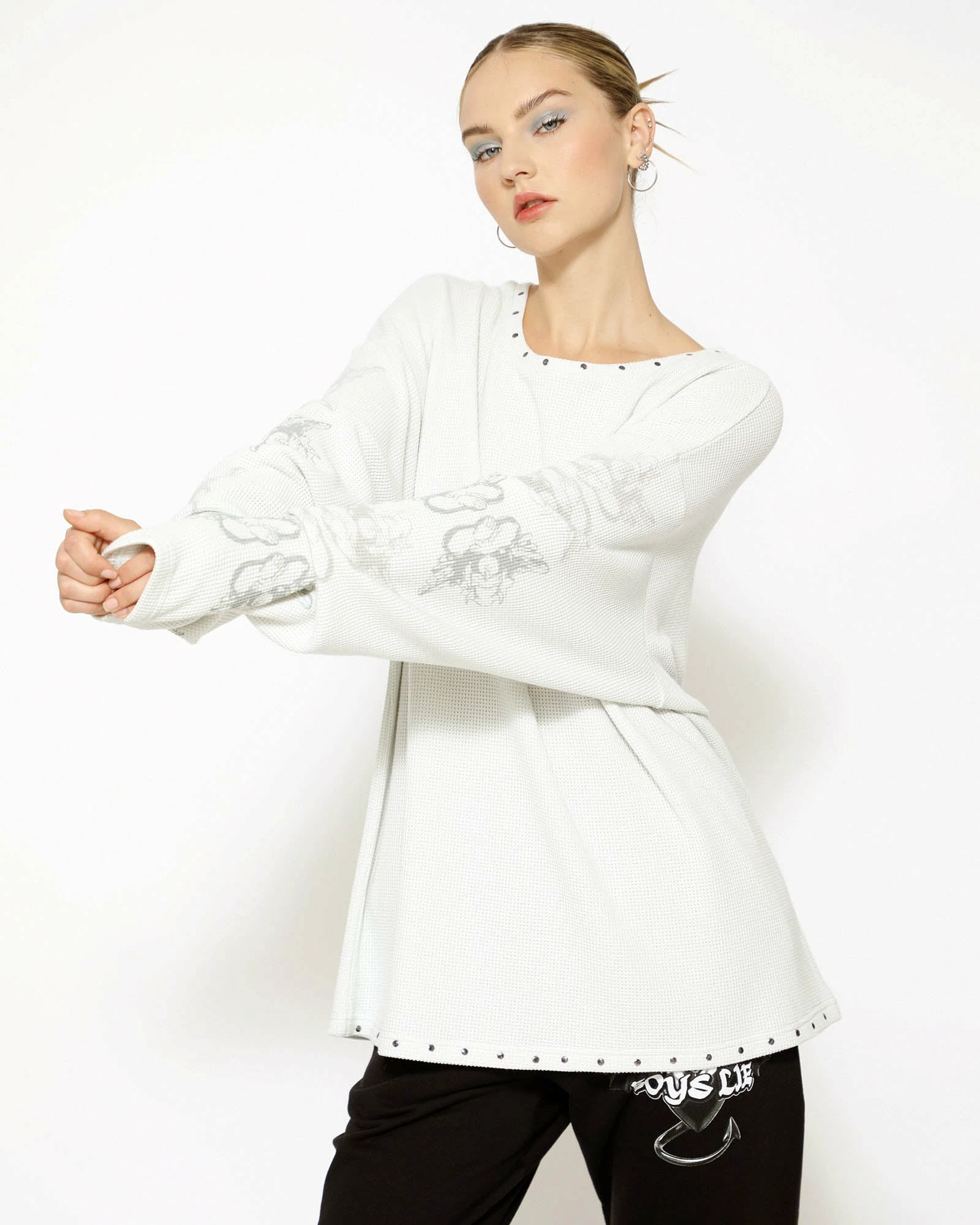 BOYS LIE X Icy Stud Thermal Long Sleeve 5 BOYS LIE X Icy Stud Thermal Long Sleeve - Image 3