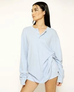 BOYS LIE X Self Improvement Boyfriend Henley -Boys Lie Sales Store 4O7A9206r