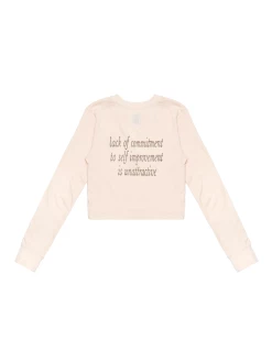 BOYS LIE X Self Improvement Crop Henley -Boys Lie Sales Store 4O7A9324r