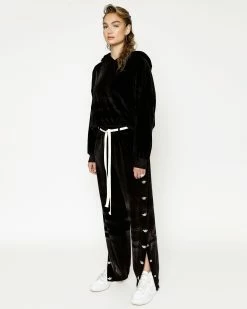 BOYS LIE X Black Oh Snap Velour Pants -Boys Lie Sales Store 4O7A9382rcopy