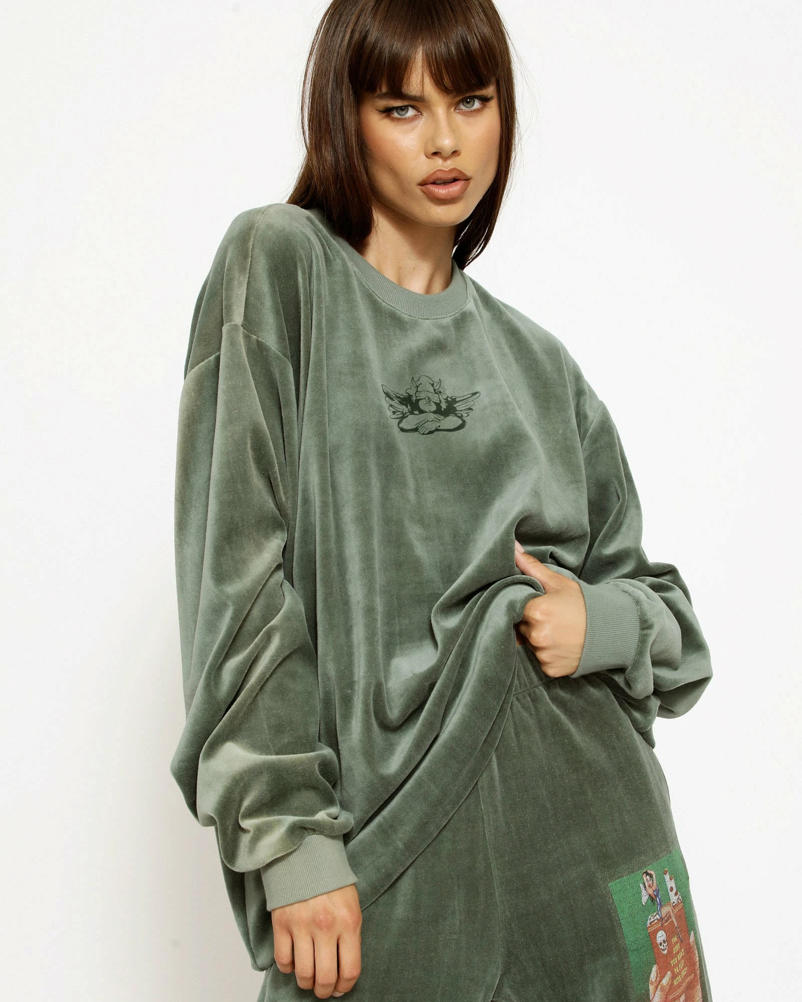 BOYS LIE X Twin Flame Velour Crewneck 3 BOYS LIE X Twin Flame Velour Crewneck