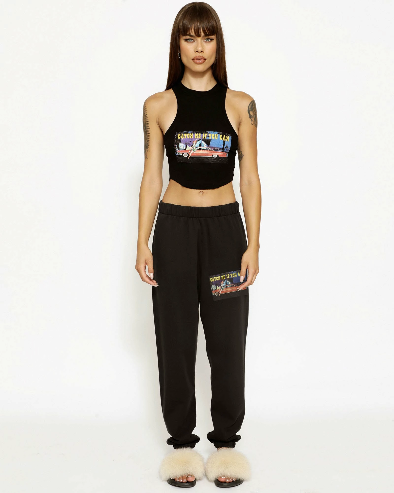 BOYS LIE X Heart Racer Black Sweatpants 4 BOYS LIE X Heart Racer Black Sweatpants - Image 2