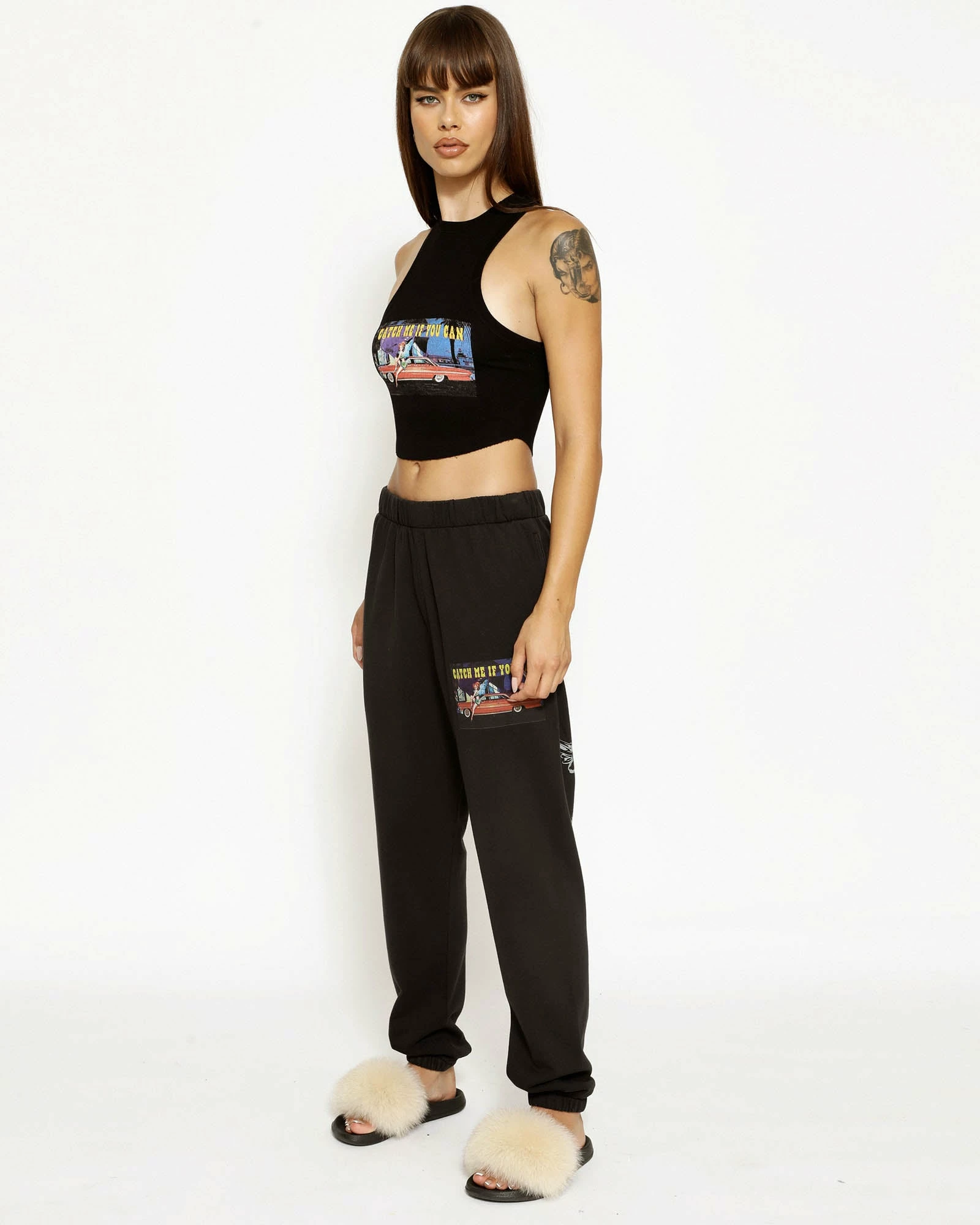 BOYS LIE X Heart Racer Black Sweatpants 5 BOYS LIE X Heart Racer Black Sweatpants - Image 3