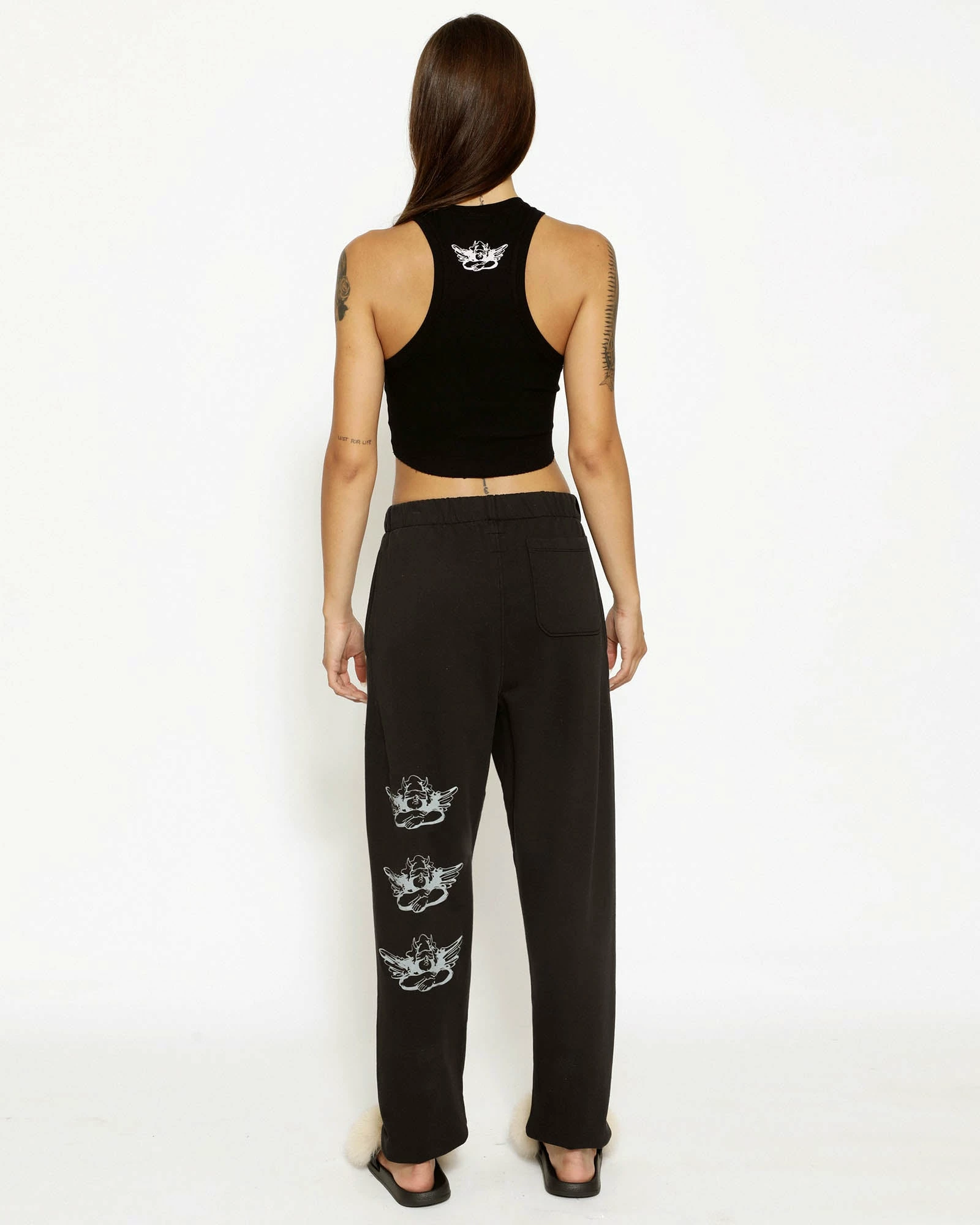 BOYS LIE X Heart Racer Black Sweatpants 6 BOYS LIE X Heart Racer Black Sweatpants - Image 4