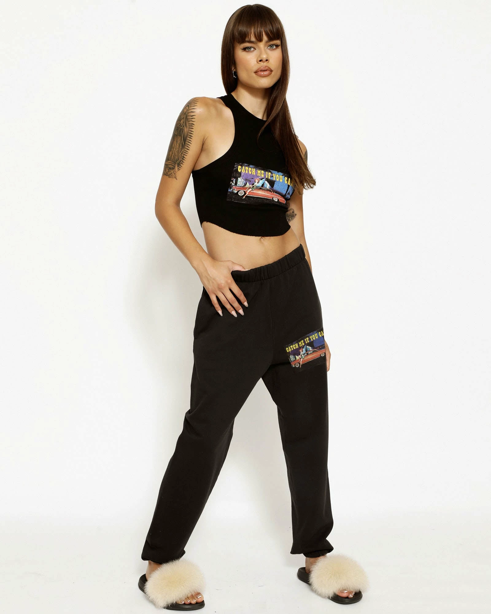 BOYS LIE X Heart Racer Black Sweatpants 3 BOYS LIE X Heart Racer Black Sweatpants