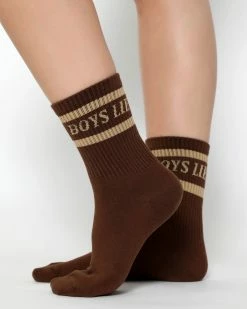BOYS LIE X Neutral Pack Socks - Set Of 5 -Boys Lie Sales Store Brown Yellow2copy