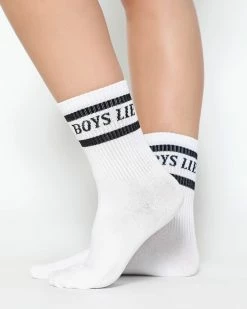 BOYS LIE X Neutral Pack Socks - Set Of 5 -Boys Lie Sales Store White Black2copy